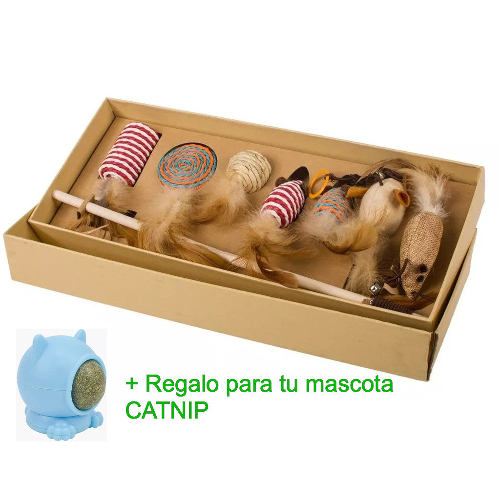 CatPlay Pro™ - Juguete Para Gatos Set Completo 7 Unidad