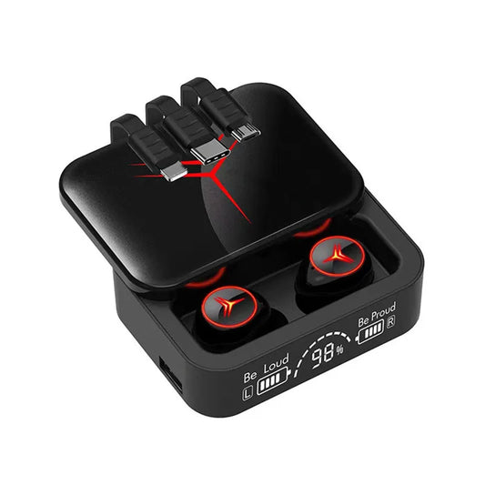 Audifonos M88 TWS™ - Audifonos con Bluetooth y Caja de Carga de 3 Cables