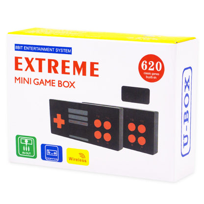 EXTREME MINI GAME BOX™ - Mini Consola 620 Juegos Retro Salida AV