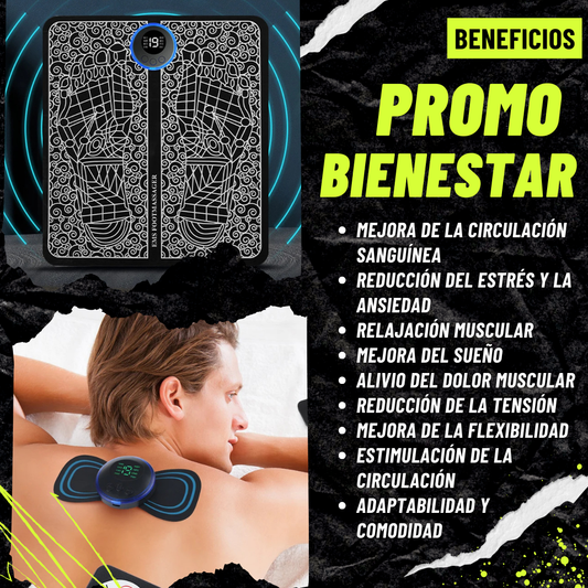 Promo Bienestar - Masajeador de musculos y masajeador de pies 2x1🔥