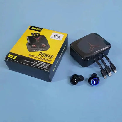 Audifonos M88 TWS™ - Audifonos con Bluetooth y Caja de Carga de 3 Cables